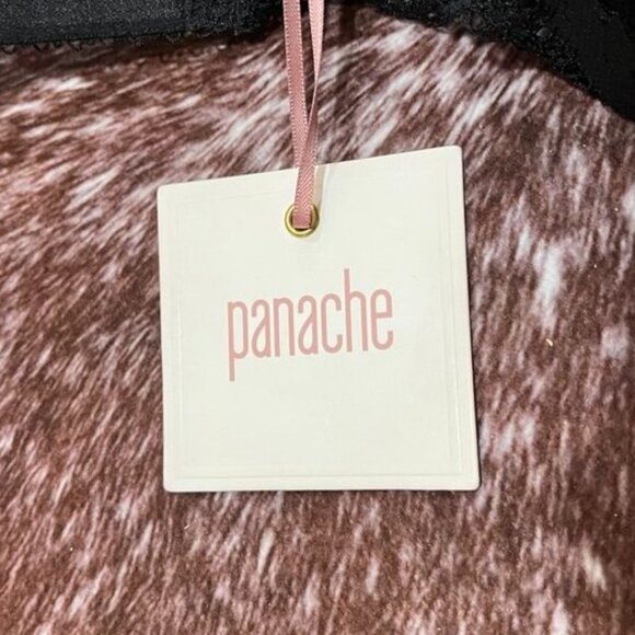 Panache Clara Full Cup Underwire Lace Bra Black 34J NWT - Picture 4 of 11